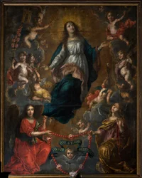 Parochiekerk Sint-Joris. Interieur. Tenhemelopneming van Maria. Nicolas de Liemaeckere. 1640.