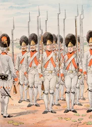 Outfit van de Franse troepen door de tijden heen: Grenadiers van het Regiment van Orleans Infanterie (1765 - 1775), Privécollectie