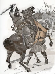Lodewijk VI de Dikke bij de Slag van Bremule (1119) 
