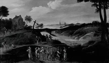 Landschap met figuren, ca. 1600-1625