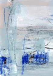 Blauwe abstracte stroom