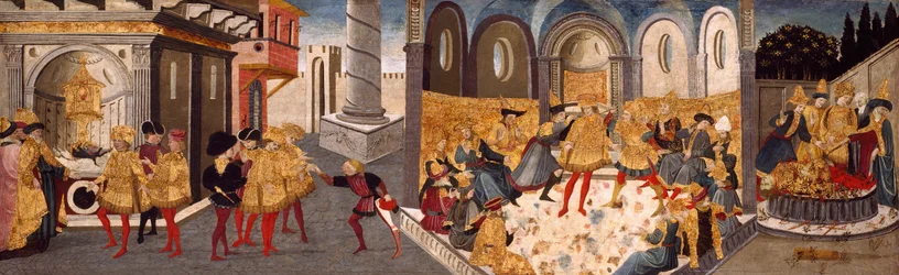 De moord op en begrafenis van Julius Caesar, 1455-60.