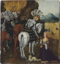 Keizer Maximiliaan I als Sint Joris